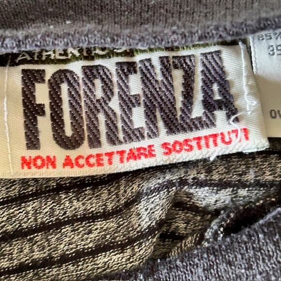 Vintage FORÈNZA Crest Long Sleeve Striped Shirt – Made in Korea – Size L - Picture 4 of 6